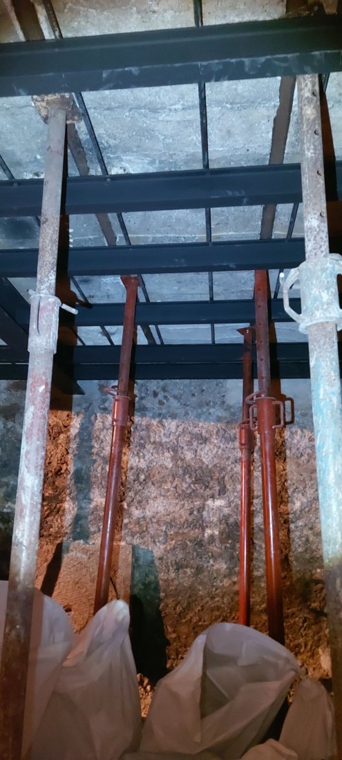 Stabilisation du plafond de la cave