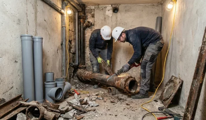 Remplacement des colonnes de plomberie