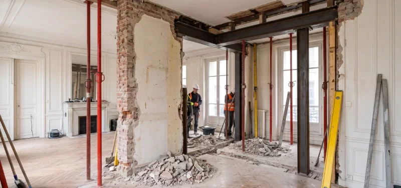 Ouverture mur porteur appartement Paris : Prix et Démarches
